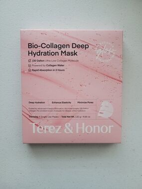 NIB - Terez & Honor Bio-Collagen Deep Hydration Mask - 4 Pack